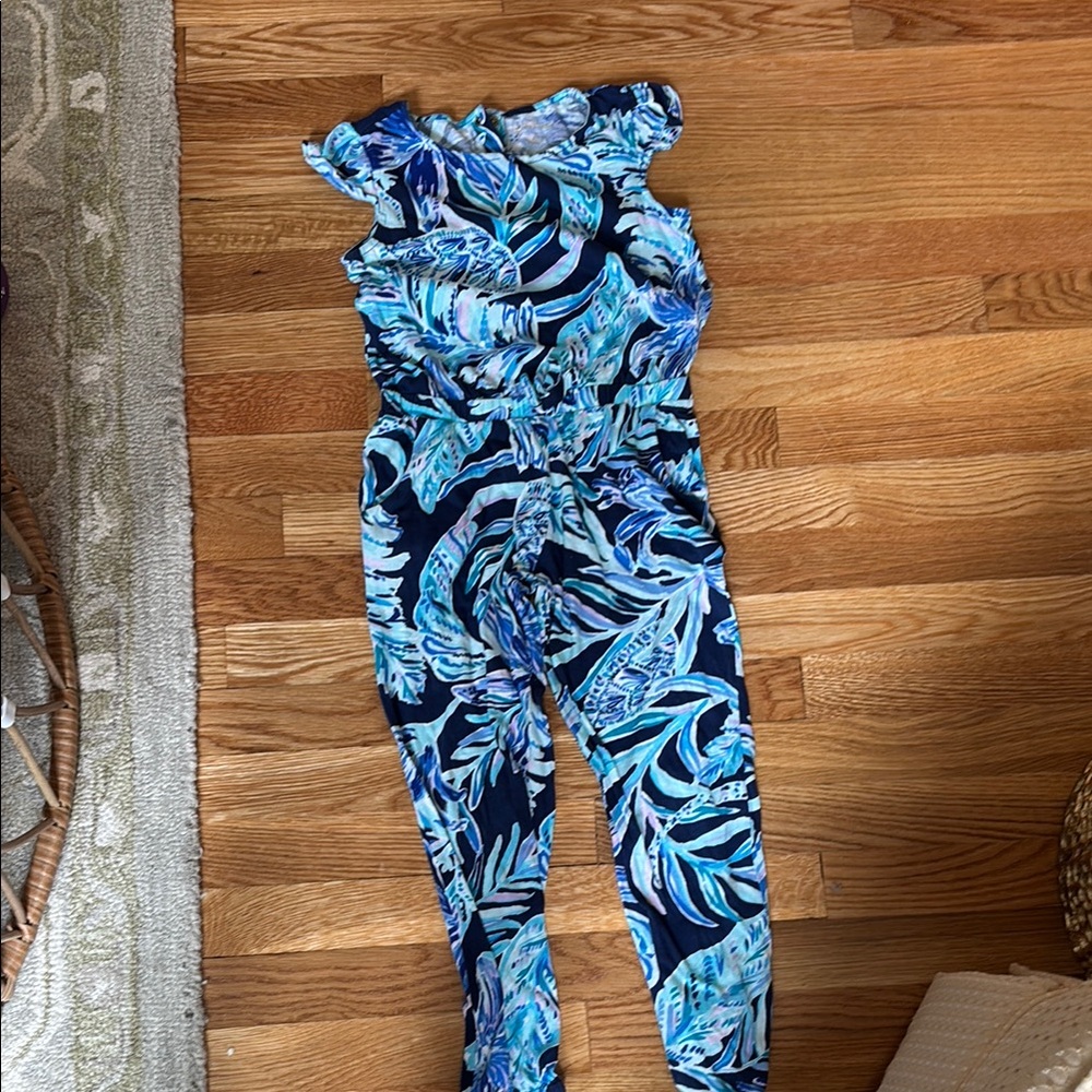Lilly Pulitzer Blue and White jumpsuit